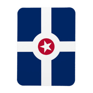 Flexibel fotomagnet med flagga Indianapolis Magnet