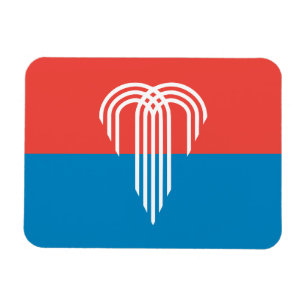 Flexibel fotomagnet med flagga Kansas City Magnet