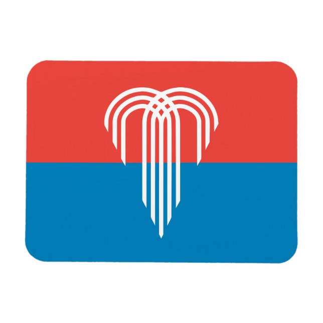 Flexibel fotomagnet med flagga Kansas City Magnet (Horisontell)