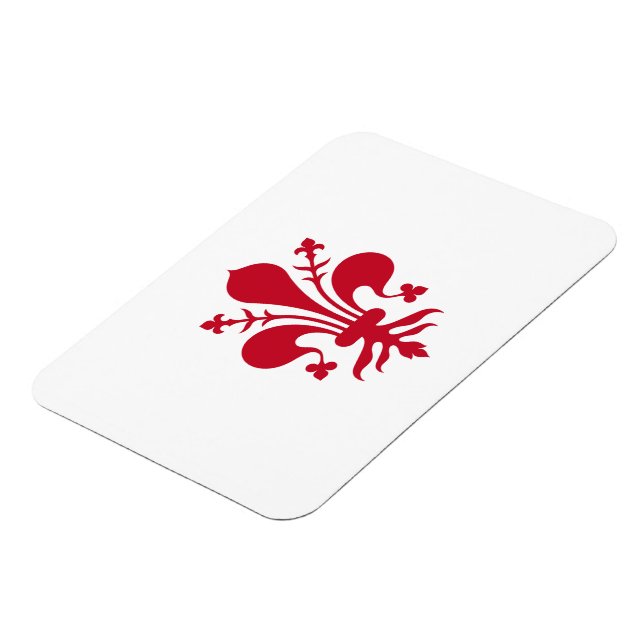 Flexibel fotomagnet med Florens flagga Magnet (Vänstra Sidan)