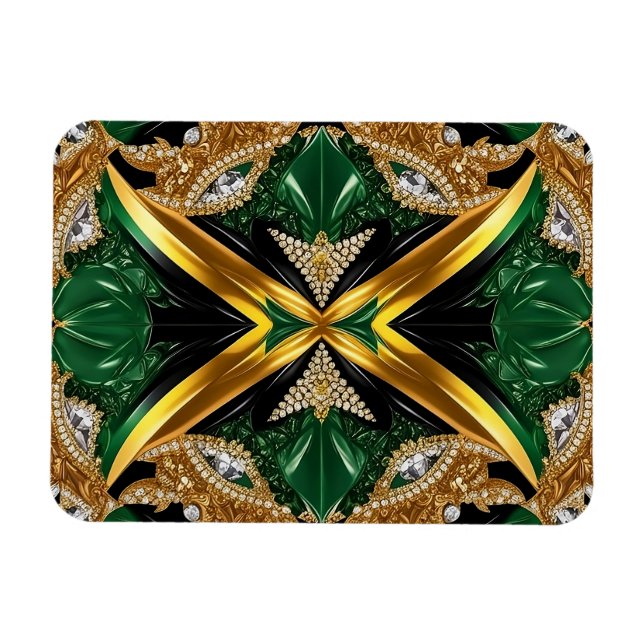 Flexibel fotomagnet med Jamaican Färg Magnet (Horisontell)