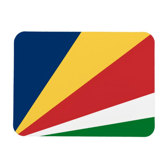 Flexibel fotomagnet med Seychellerna Färg Magnet (Horisontell)