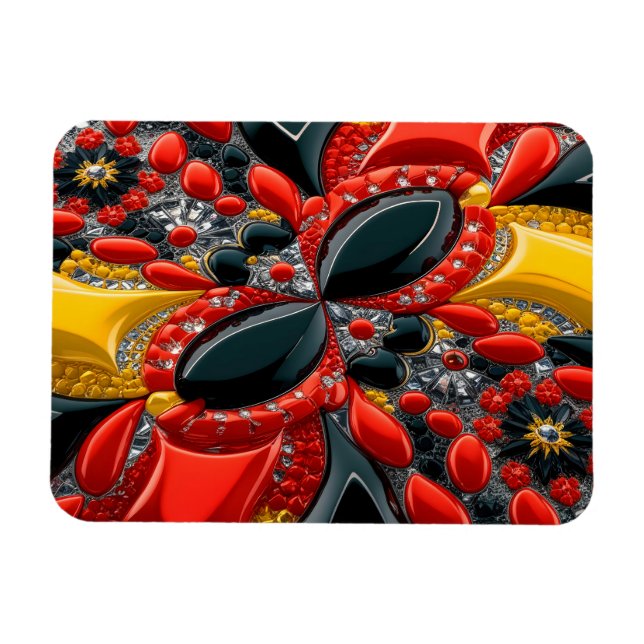 Flexibel fotomagnet med Tysklant Färg Magnet (Horisontell)