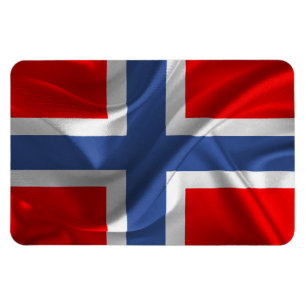 Flexibel fotomagnet #Norsk Flagga Magnet
