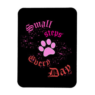 Flexibel fotomagnet   Små steg varje dag Magnet