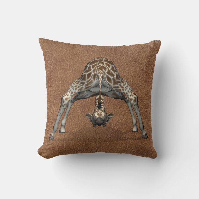 Flexibel Giraffe med Roligt Kudde (Framsida)