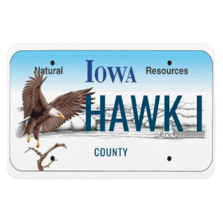 Flexibel Iowa License Plate Magnet