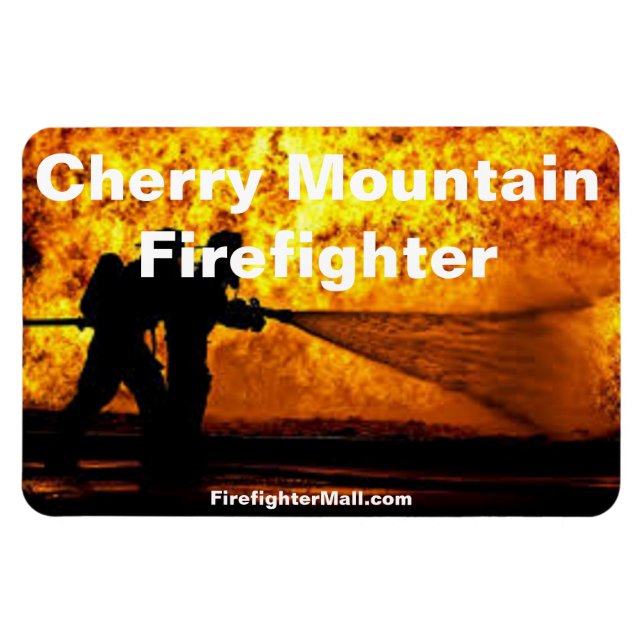 Flexibel magnet i Cherry Mountain Firefighter Flam (Horisontell)