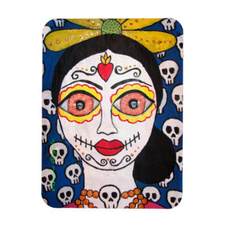 Flexibel magnet i day of the dead Catrina