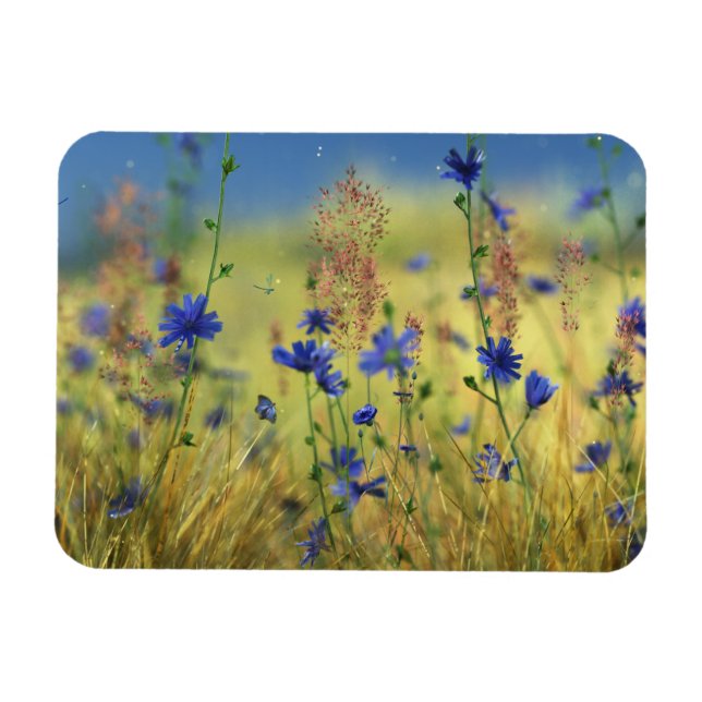 Flexibel Magnet i Sapphire & Guld (Horisontell)