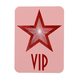 Flexibel magnet-rosa för Red Star VIP Magnet