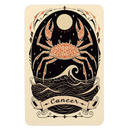 Flexibel Photo Magnet Cancer Celestial Zodiac Art