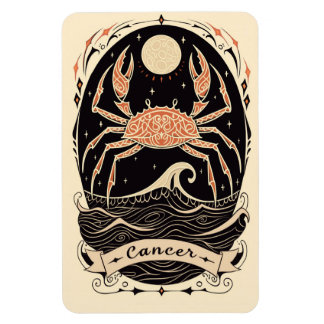 Flexibel Photo Magnet Cancer Celestial Zodiac Art