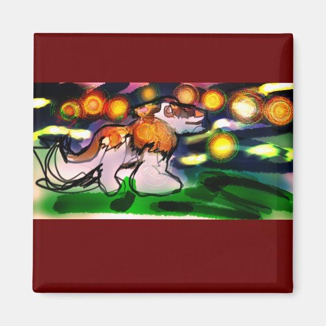 Flexibel Photo Magnet Door Sign Accent Pillow Serv (Framsidan)