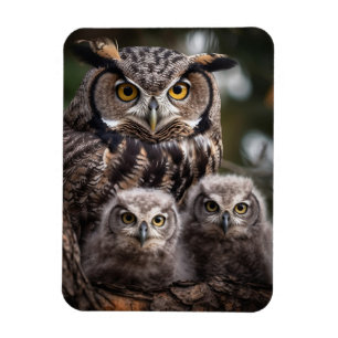 Flexibel Photo Magnet för Uggla-familjen