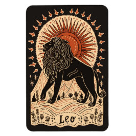 Flexibel Photo Magnet Leo Celestial Zodiac Art