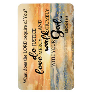 Flexibel Photo Magnet-Micah 6:8 Magnet