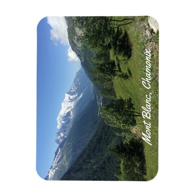 Flexibel Photo Magnet Mont Blanc chamonix (Vertikal)