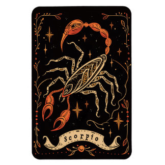 Flexibel Photo Magnet Scorpio Celestial Zodiac Art