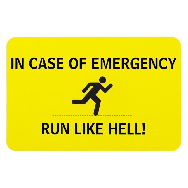 Flexibel Photo Magnet - SPRINGA LIKAR HELL! (Horisontell)