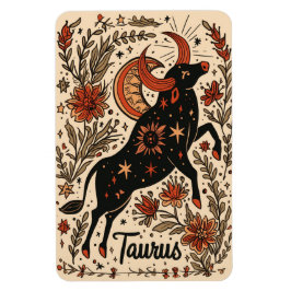 Flexibel Photo Magnet Taurus Celestial Zodiac Art