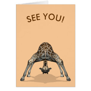 Flexible Giraffe Hälsningskort