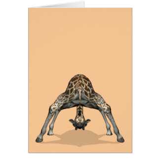 Flexible Giraffe Hälsningskort