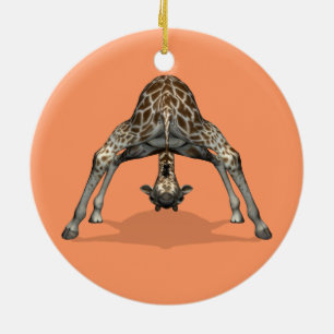 Flexible Giraffe Julgransprydnad Keramik