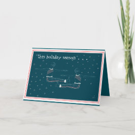 Flexible Holiday 4" x 5.6" Folded Greeting Card Kort