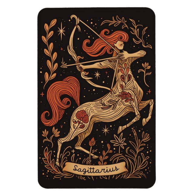 Flexible Magnet Sagittarius Celestial Zodiac Art (Vertikal)