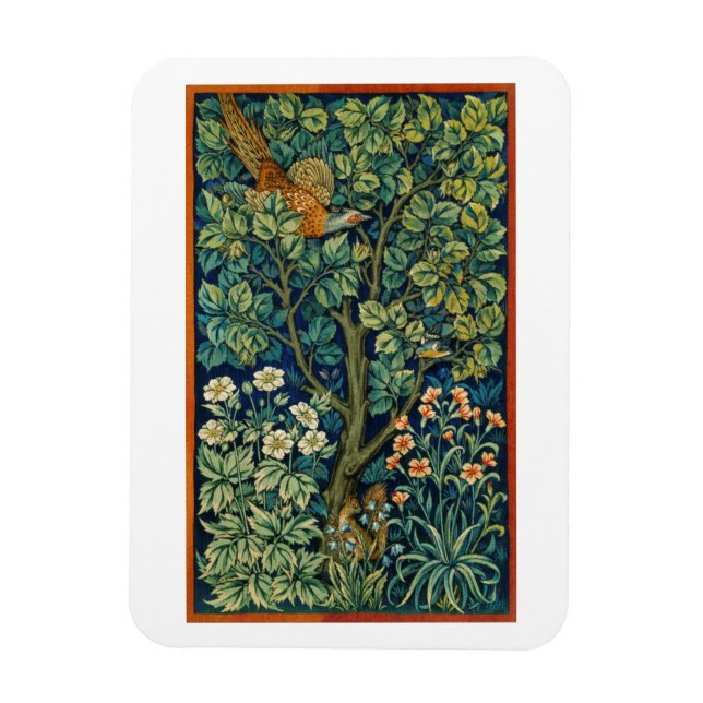 FLEXIBLE PHOTO MAGNET WILLIAM MORRIS "PHEASANT" (Vertikal)