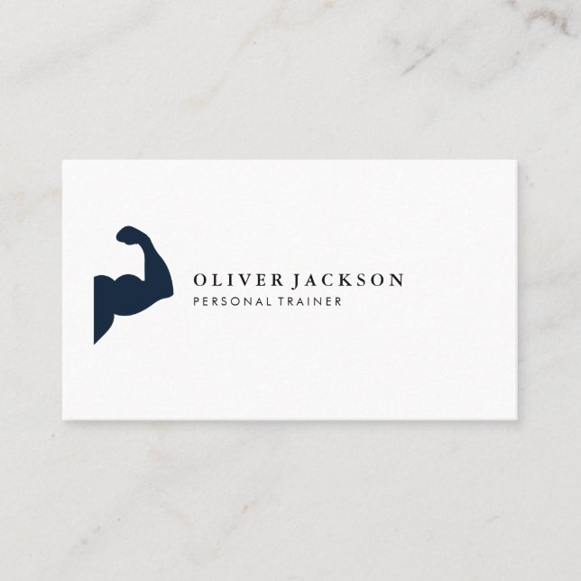 Flexing Icon Fitness Visitkort (Framsida)
