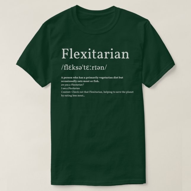 Flexitarian T Shirt (Design framsida)