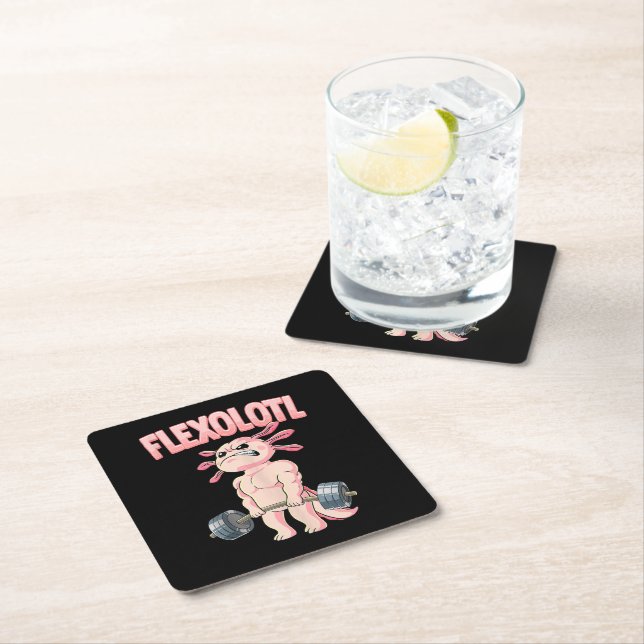 Flexolotl Axolotl Underlägg Papper Kvadrat (Insitu)