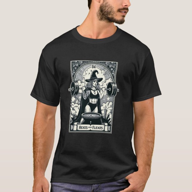 Flextjärtfena från Witch Workout Fitness Deadlyftn T Shirt (Framsida)