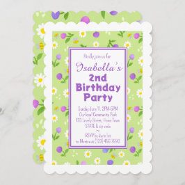 Flick kalas inbjudan Sommarblåsning för rosa