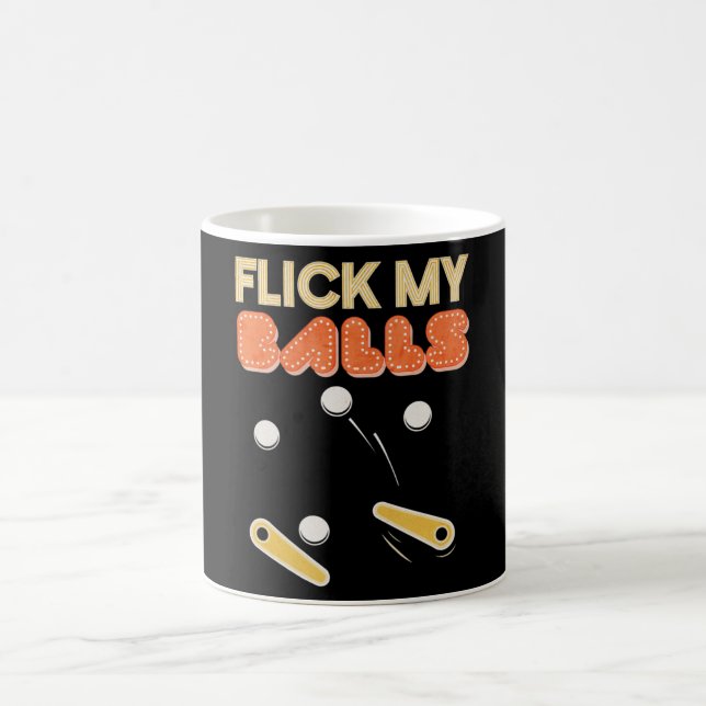 Flick My Balls Classic Retro Pinball Premium Kaffemugg (Center)