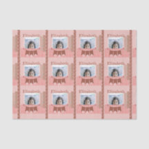 Flicka 1:a födelsedagsskrapbok Rosa