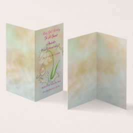 Flicka 1-sekundersfödelsekort, vanligt kort