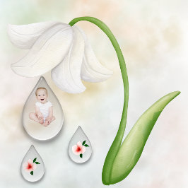 Flicka 1-sekundersfödelsekort, vanligt kort