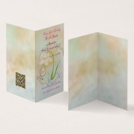 Flicka 1-sekundersfödelsekort, vanligt kort