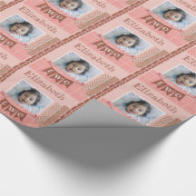 Flicka 2:a födelsedag Rosa