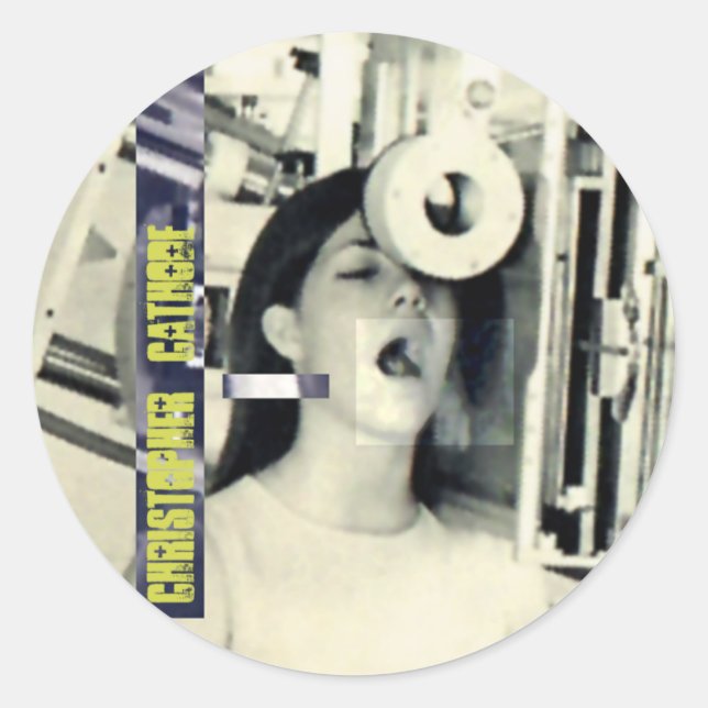 flicka 2 CC Runt Klistermärke (Framsida)