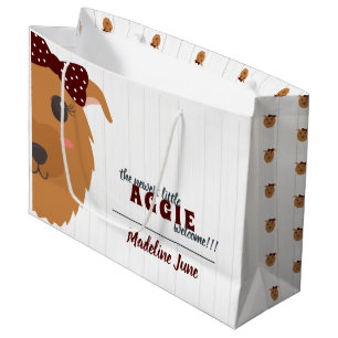 flicka Aggie Hund Maroon