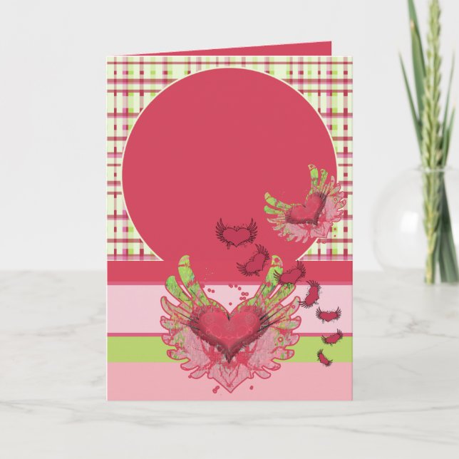 Flicka Annoucement Cute med foto - Meddelande (Framsida)