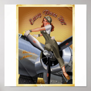 Flicka B-17 Poster