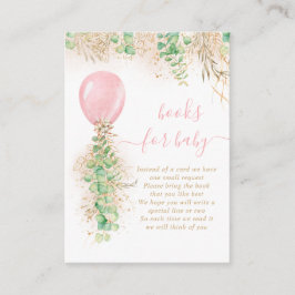 Flicka Ballong Eukalyptus Guld Glitter Bok För Beb Tilläggskort