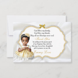 Flicka Baptism Christening Communion Tack Kort