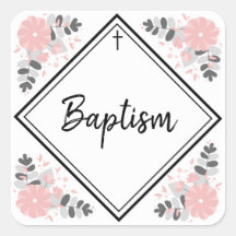 Flicka Baptism EnKue Seal / Sticker
