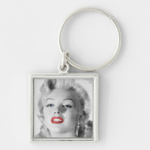 Flicka bästa vän mig fyrkantig silverfärgad nyckelring